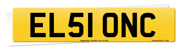 Registration number EL51 ONC